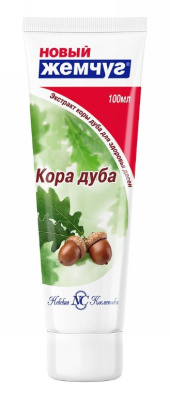 Новый Жемчуг зубная паста кора дуба 100мл 