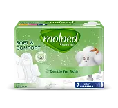 Molped ультратонкие прокладки pure soft с крылышками ночные 7 шт