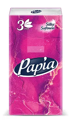 Papia носовые платочки 3 хслойные 10 шт
