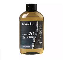 Ecolatier мужской гель для душа и шампунь 2 в 1 грейпфрут & вербена 600 мл