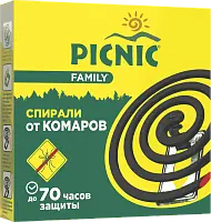 Picnic средство инсектицидное антикомариная спираль 10 шт