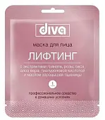 DIVA маска для лица на тканевой основе лифтинг