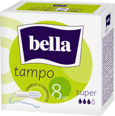 BELLA Тампоны женские гигиен. без аппликатора comfort  марки 'tampo bella' Super по 8 шт 