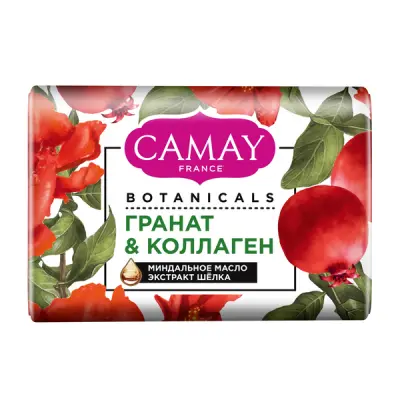 Camay туалетное мыло цветы граната с натуральными экстрактами и маслами для всех типов кожи 85 гр 